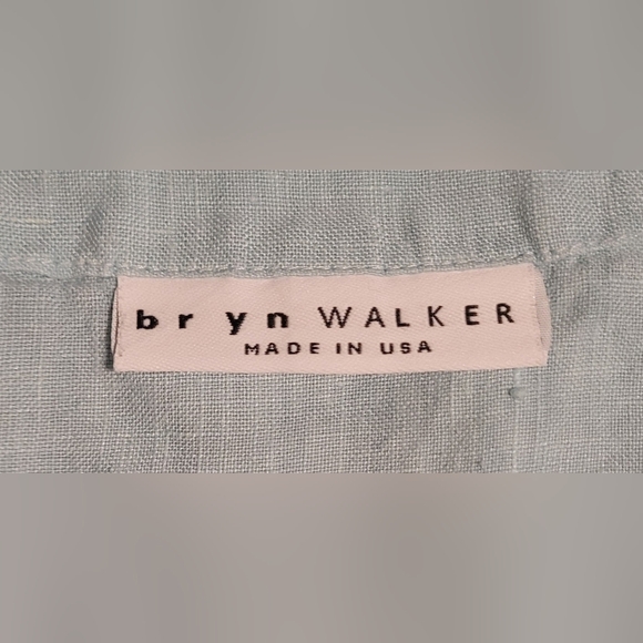 bryn Walker Light Blue 100% Linen Boxy Tunic Top Size XL Made in USA - Picture 8 of 10